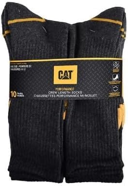 Caterpillar performance crew length socks in black colour