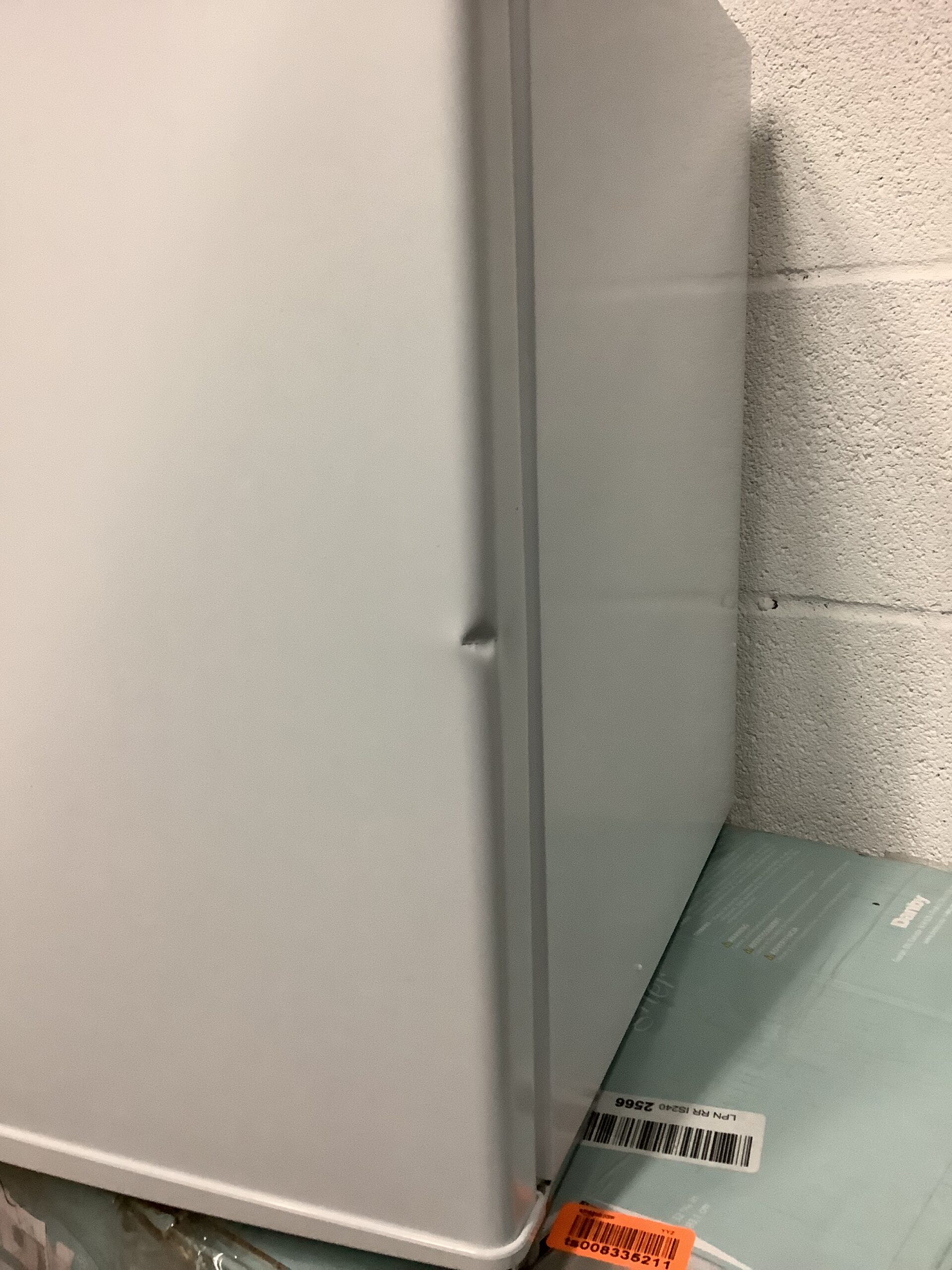 Koolatron mini upright freezer in white, space-saving design