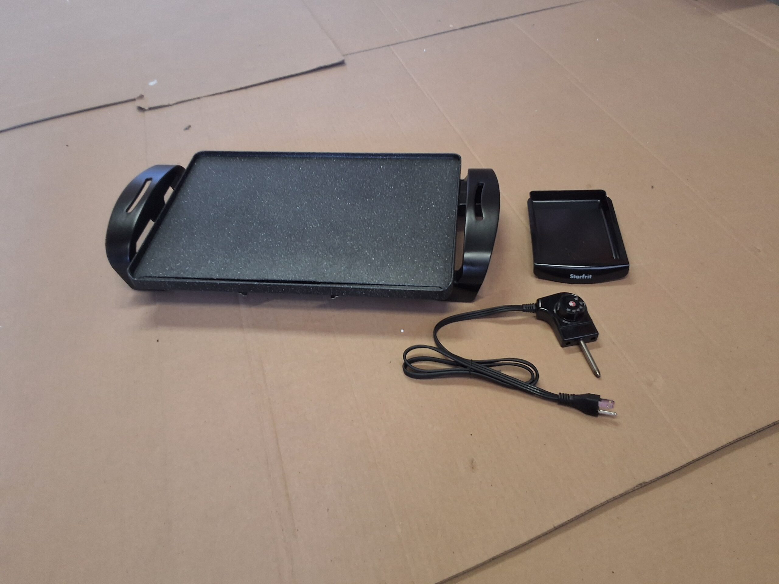 Starfrit electric griddle in large family size with Rock.Tec non-stick surface