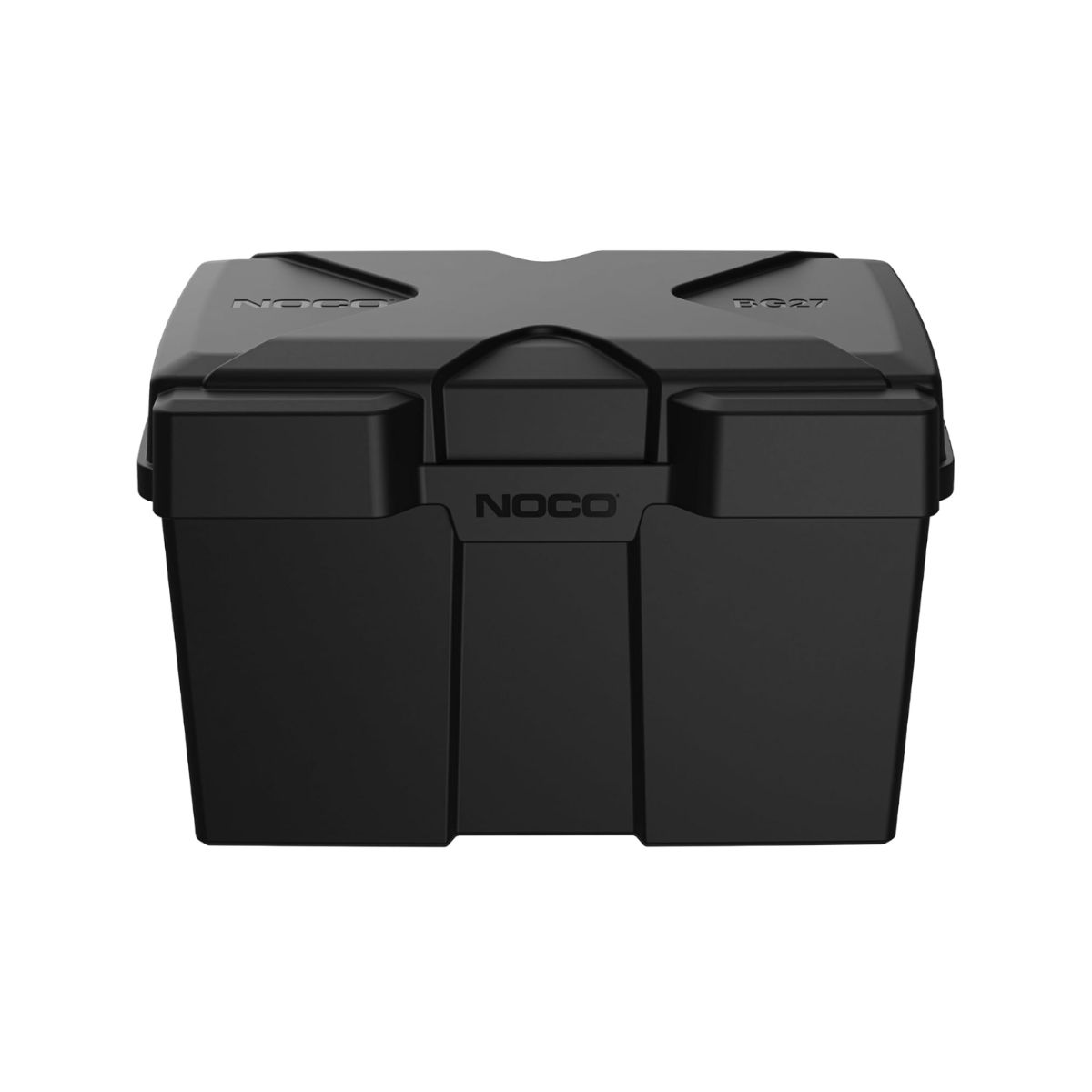 Group 27 Battery Box - Noco Snap-Top Design Noco group 27 battery box in rugged black design