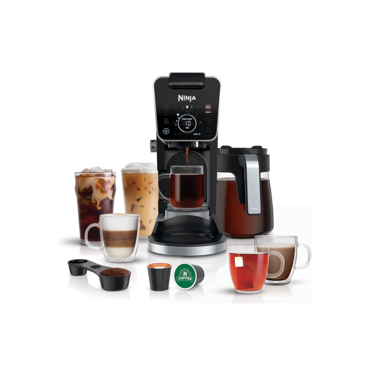 Dual Brew Coffee Maker - Ninja Black Ninja dual brew coffee maker in sleek black finish