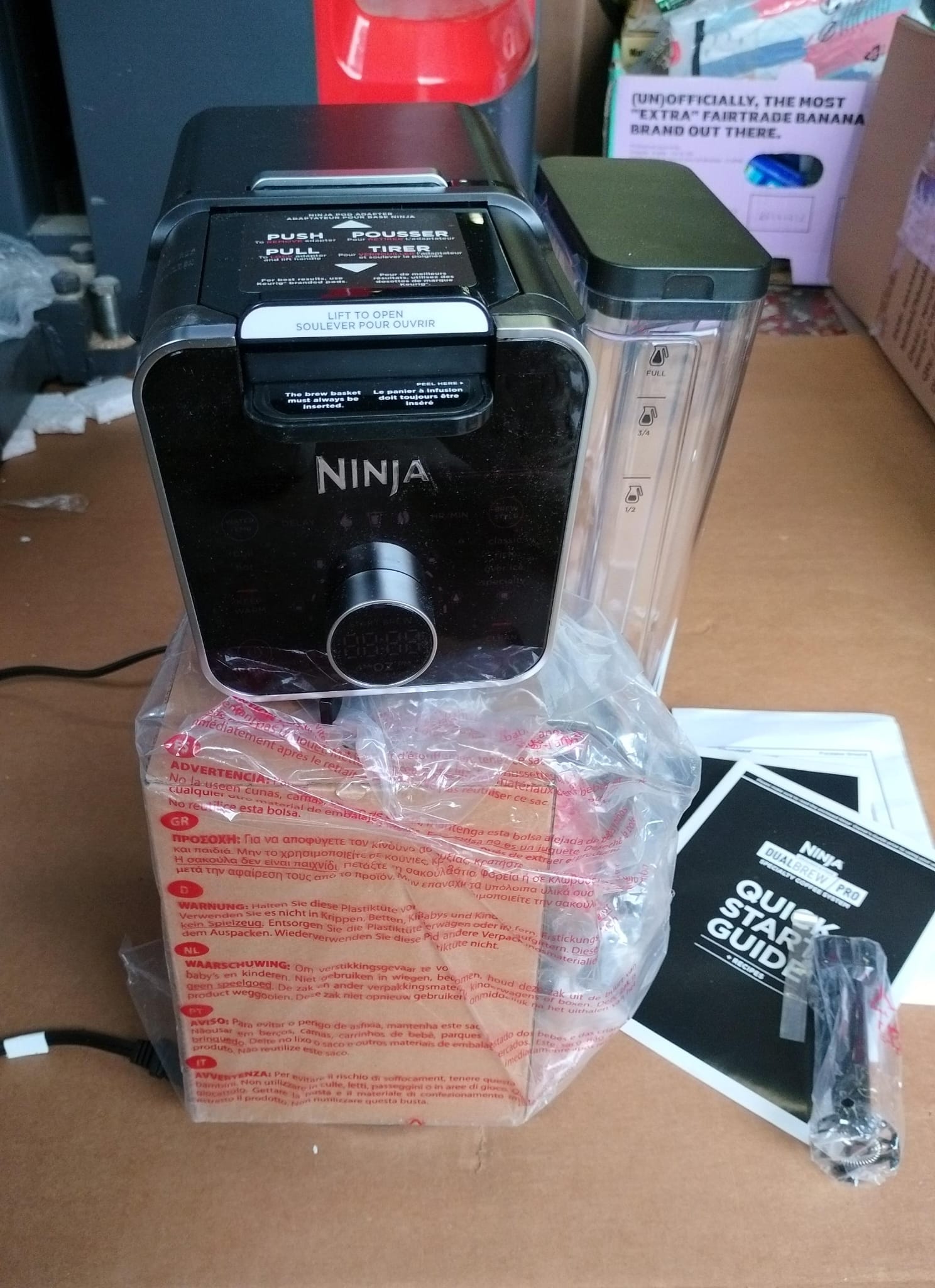 Ninja dual brew coffee maker in sleek black finish