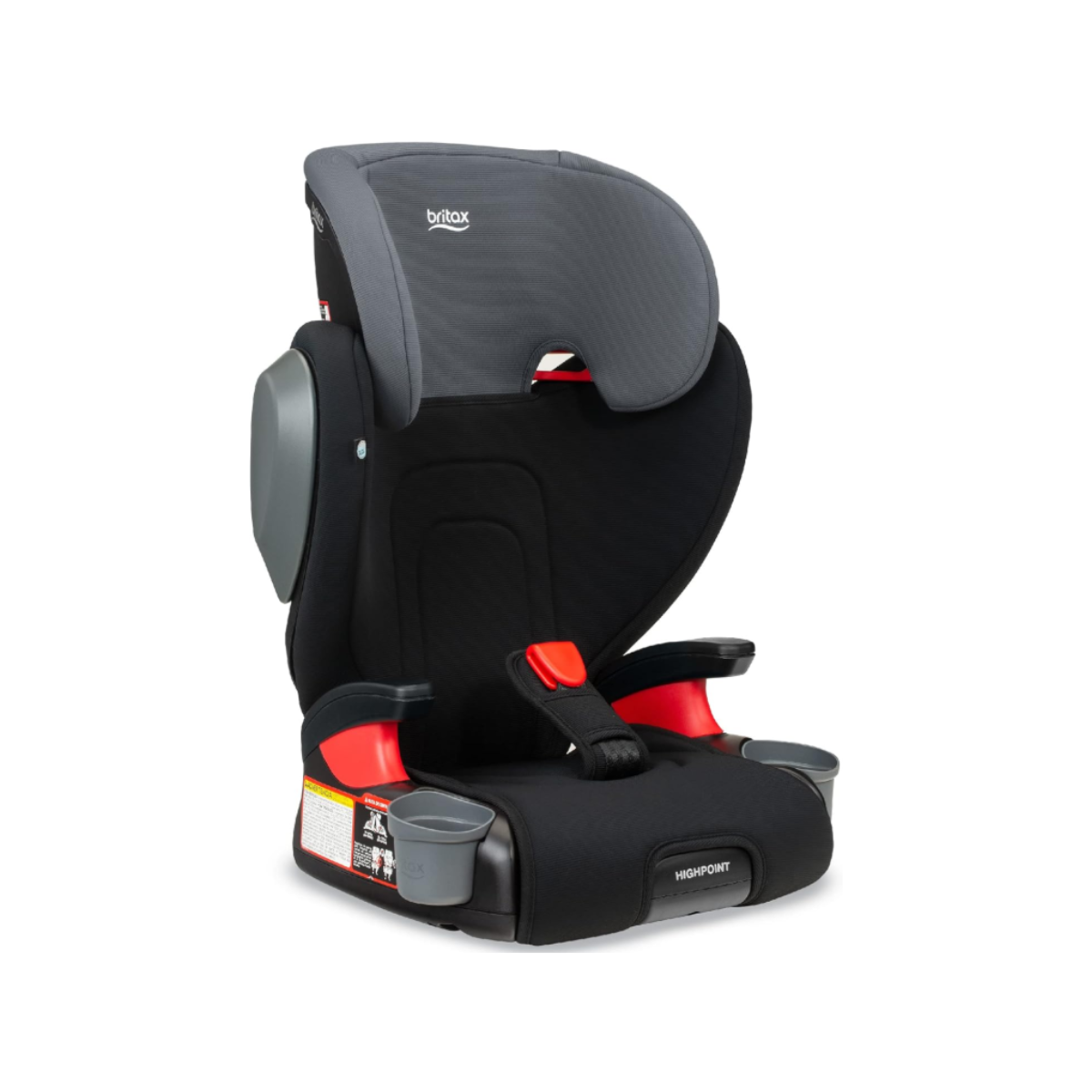 Backless Belt-Positioning Booster Seat - Britax SafeWash Black Ombre Britax backless belt-positioning booster seat in safewash black ombre