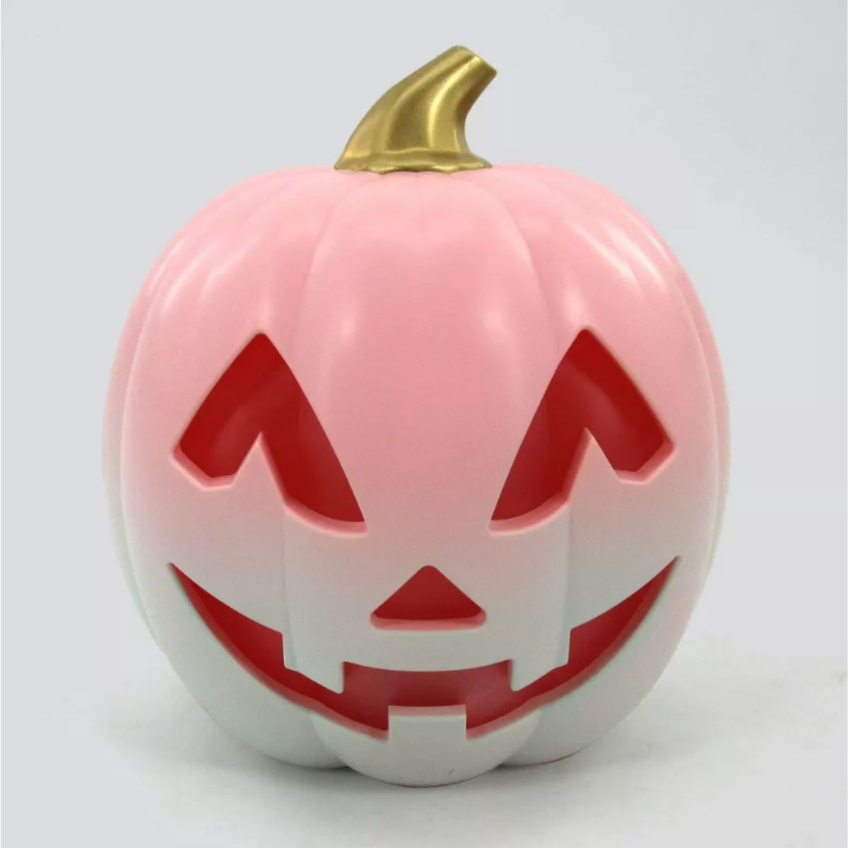 Jack-O-Lantern Pumpkin Figurines - Halloween Pink Halloween jack-o-lantern pumpkin figurines in pink festive style