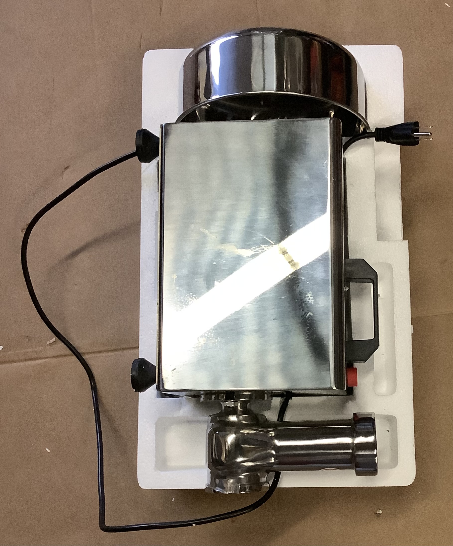 COSTWAY electric tomato strainer in stainless steel finish