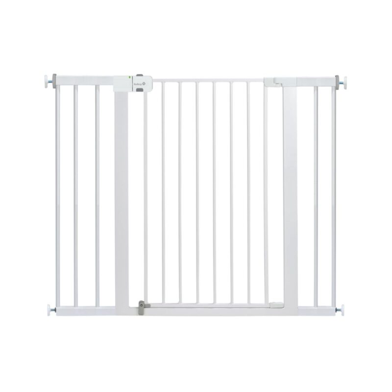 Safety 1St tall wide safety gate in white finish