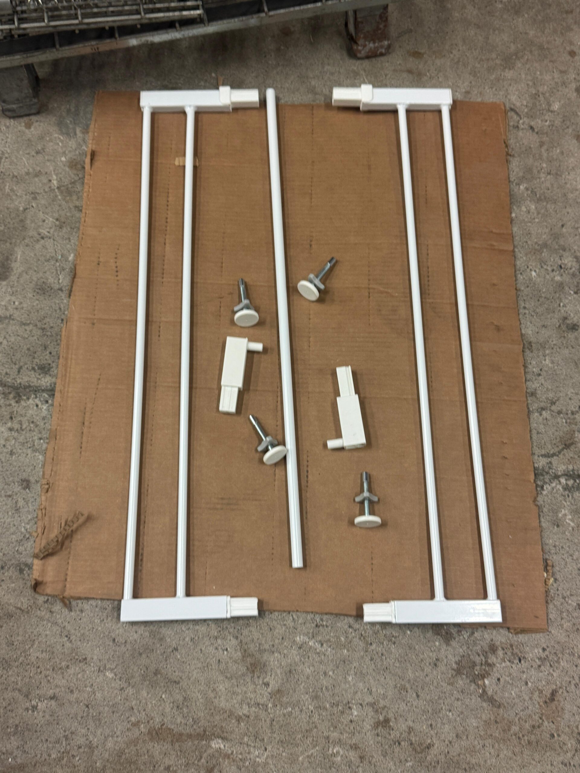 Safety 1St tall wide safety gate in white finish