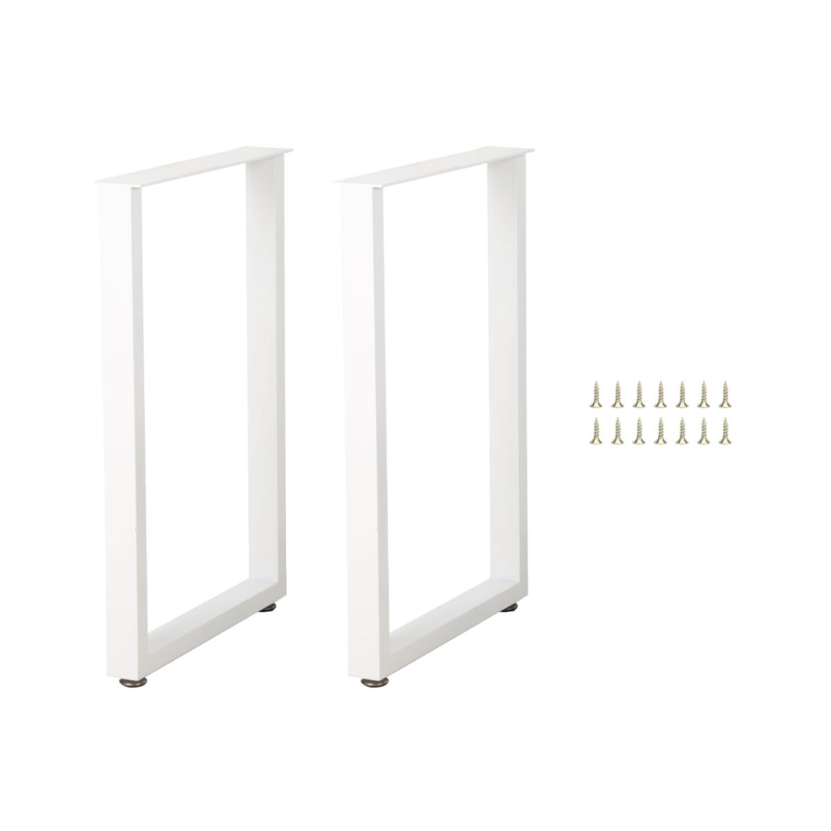 Table Legs - iWEDN White 28 Inch Set iWEDN table legs in white finish for dining and office furniture