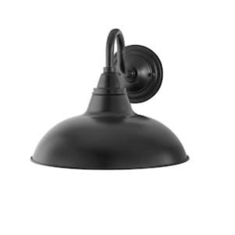 farmhouse barn light outdoor wall lamp in black finish