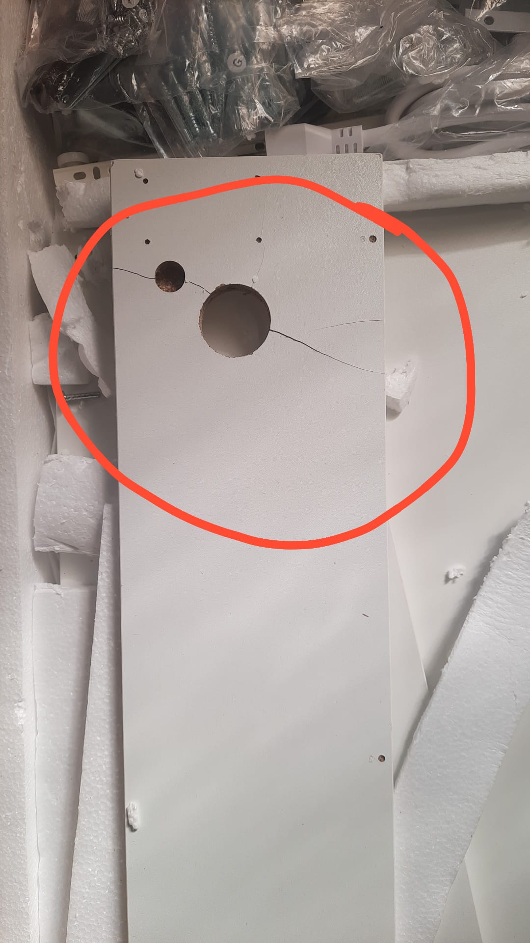 CHOEZON kitchen island cart in white and natural finish with double cabinet and power strip