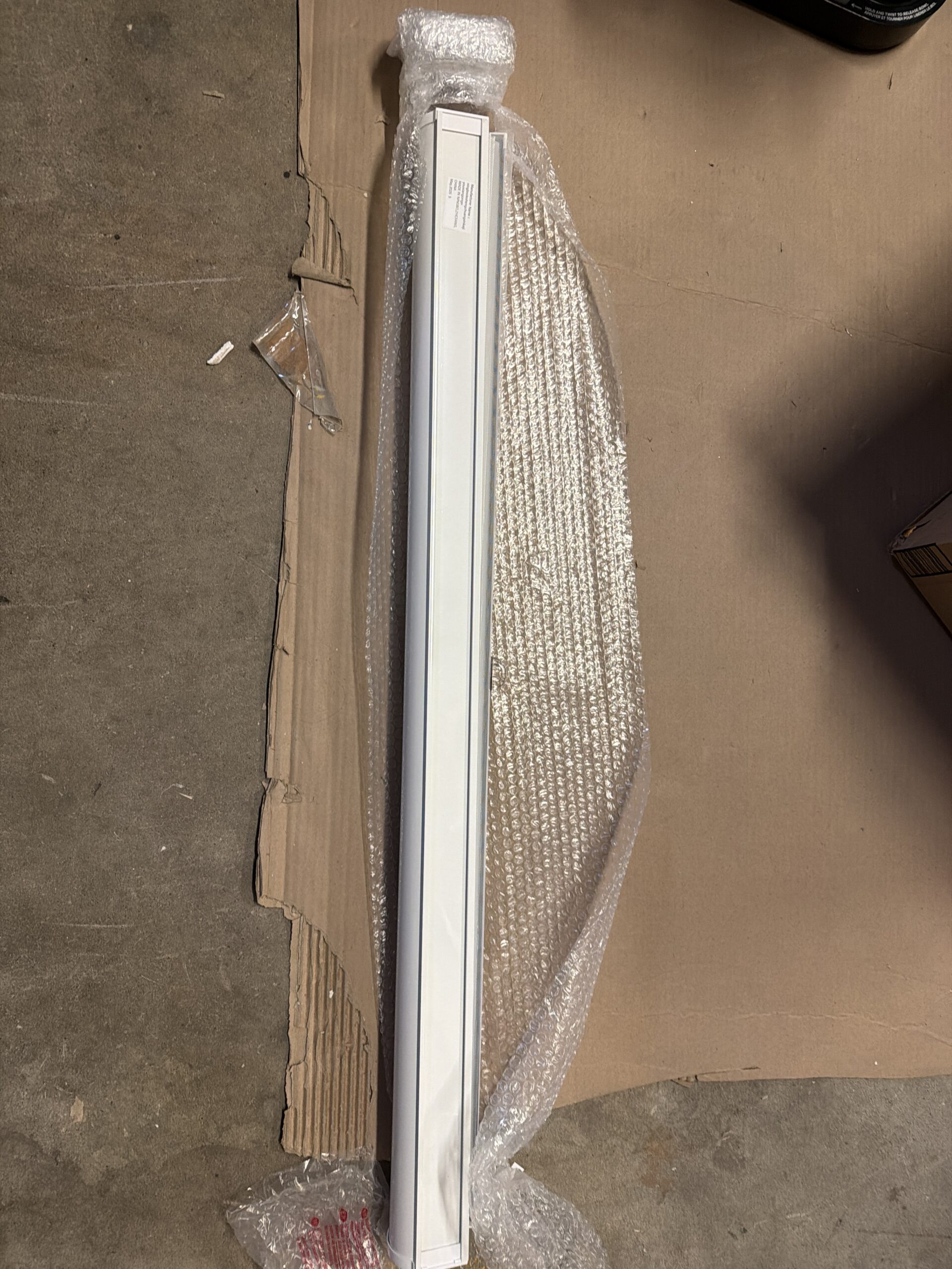 LUCKUP cordless zebra blinds with dual layer roller shades in white