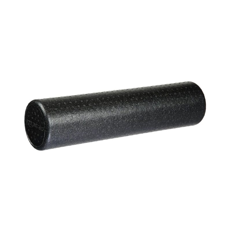 Amazon Basics high density foam roller in black for exercise and recovery