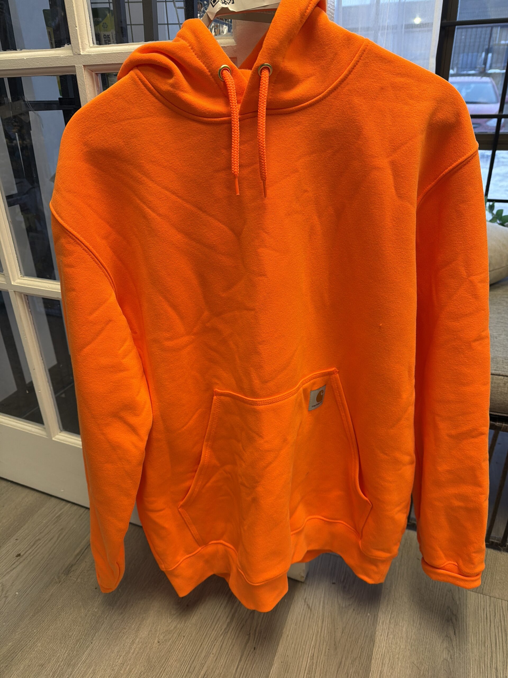 Carhartt midweight hooded sweatshirt in bright orange colour
