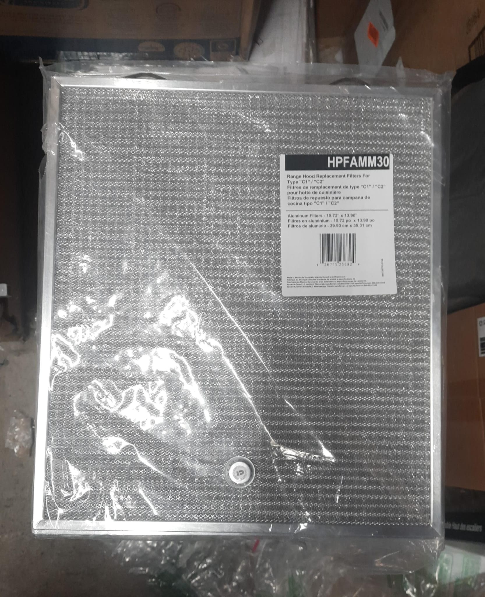 Broan-NuTone aluminum grease filters for 30-inch range hoods