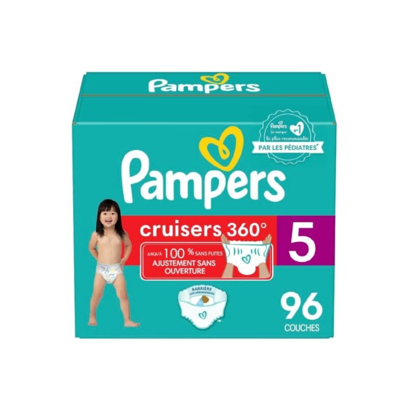 Pampers pull on diapers in size 5 with 360 degree stretchy waistband