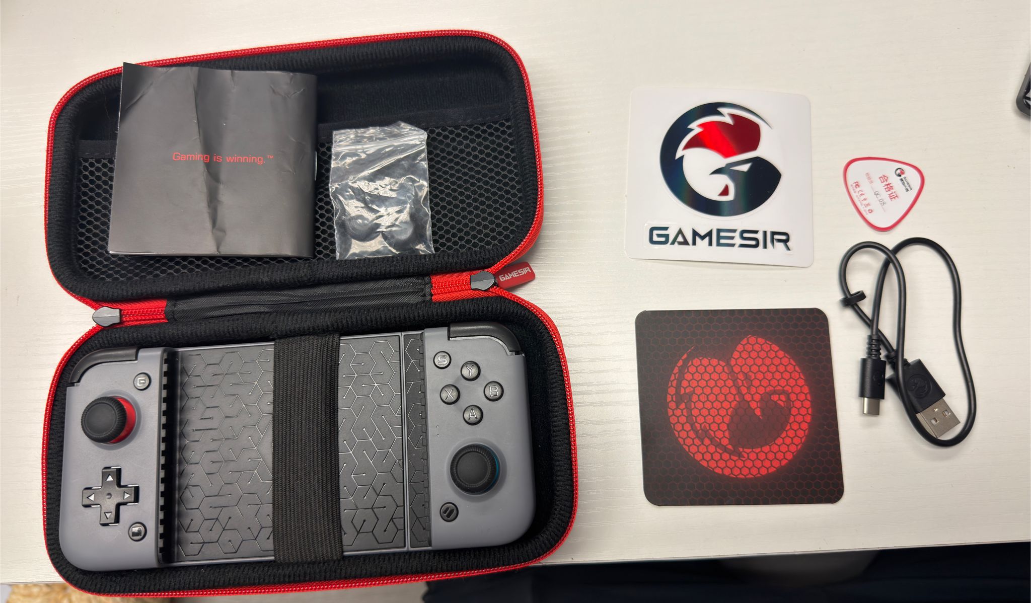 Gamesir bluetooth mobile game controller in sleek design