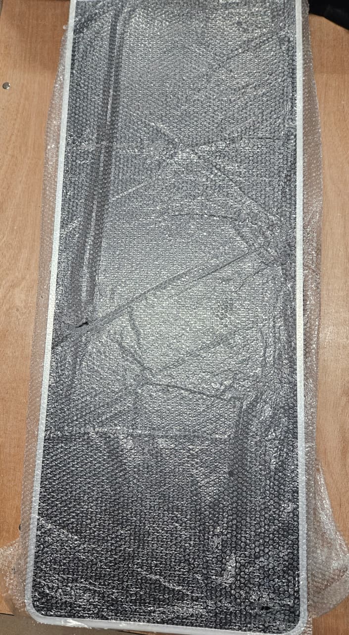 VEVOR portable tradeshow podium table with storage rack and carrying bag