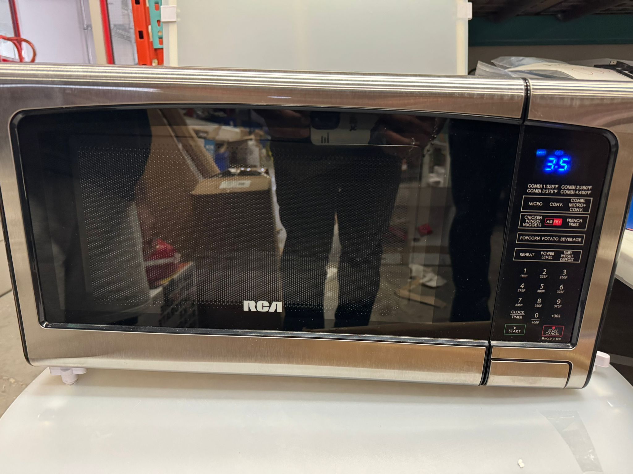 Rca microwave air fryer convection stainless steel finish
