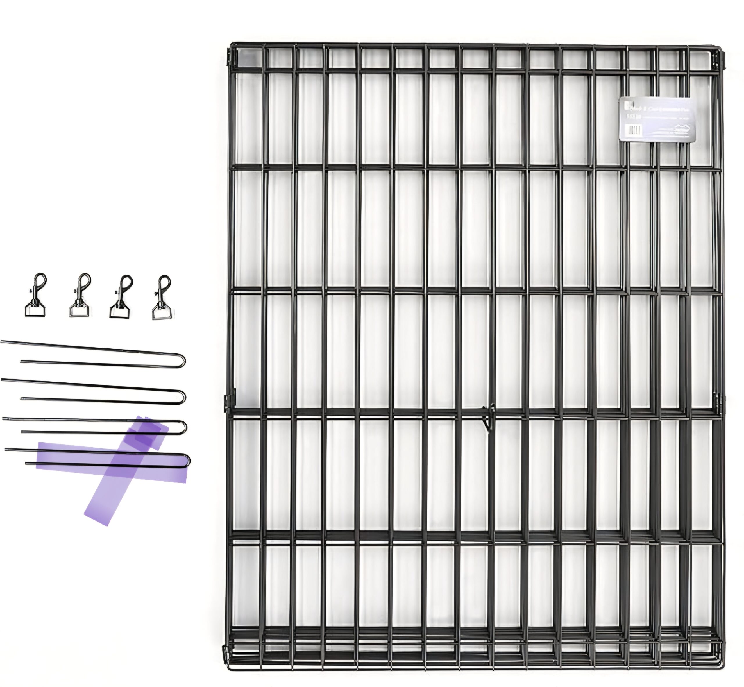 MidWest foldable metal dog exercise pen in black with door