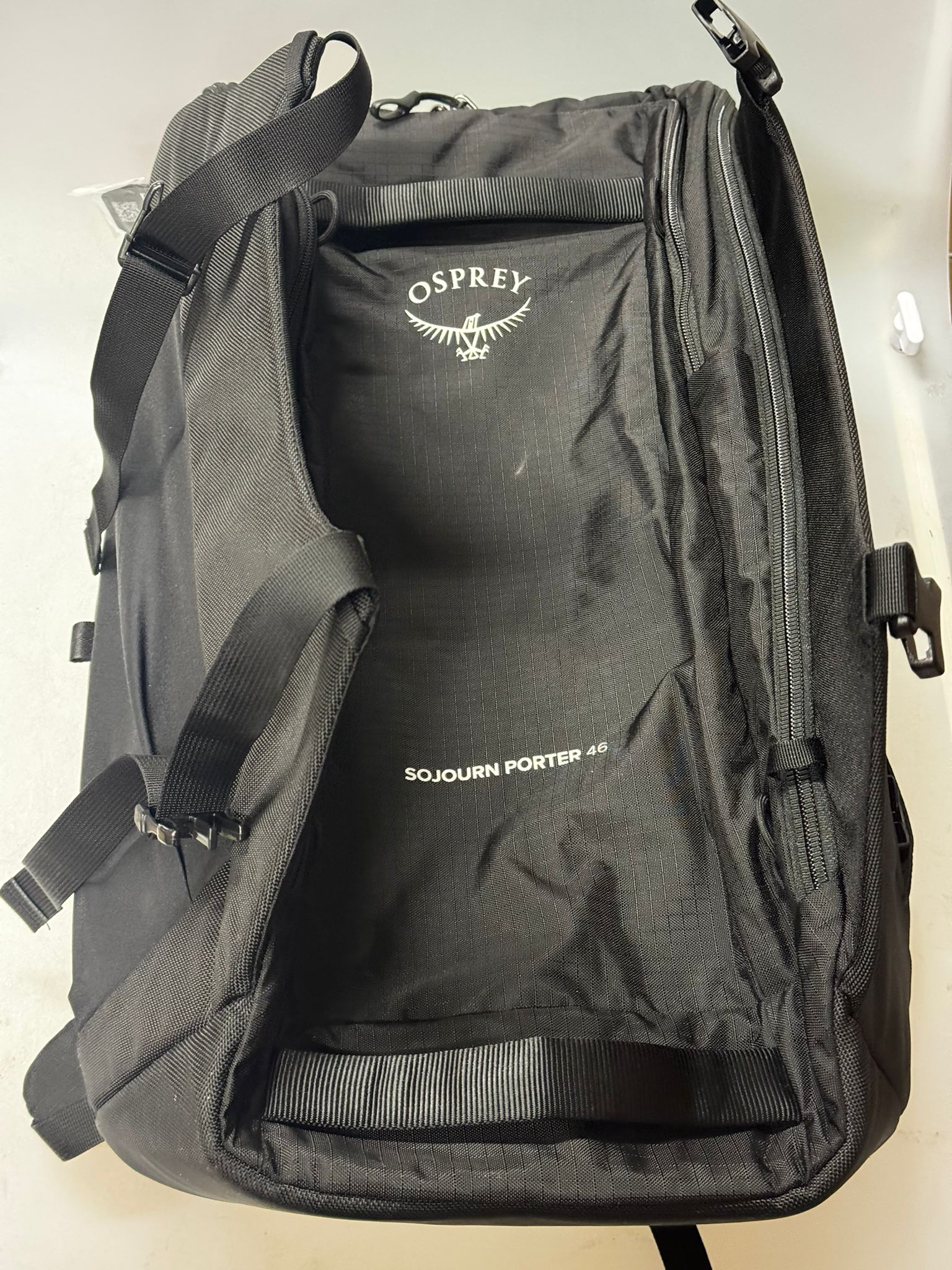 Osprey travel backpack in koshret green with heavy-duty design