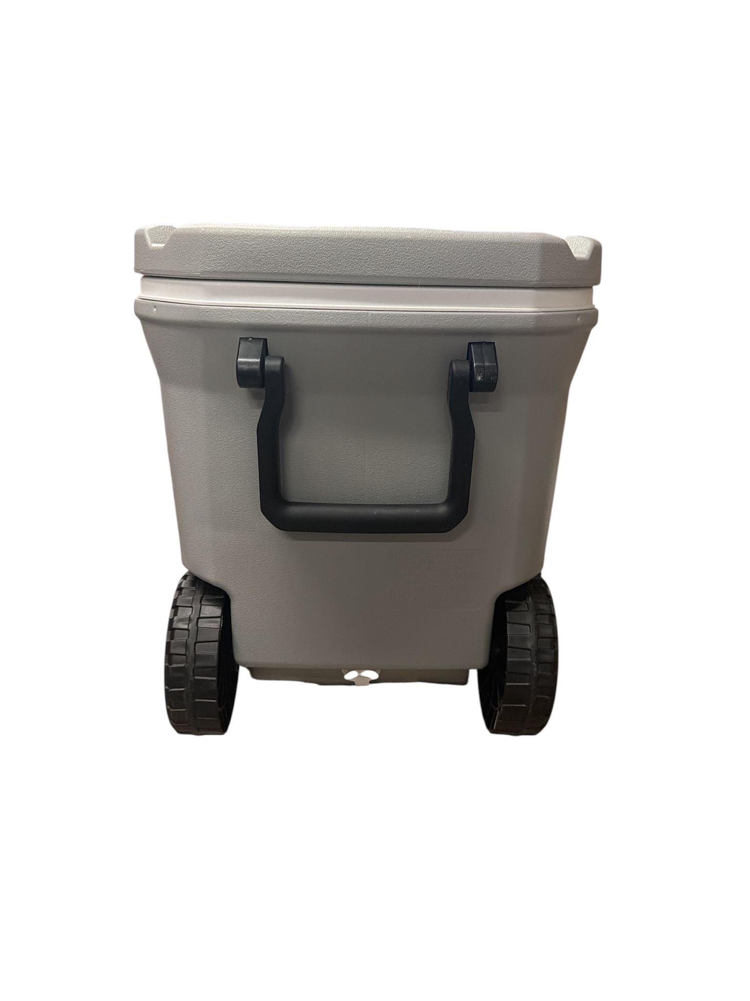 wheeled cooler in lakeside blue with heavy-duty wheels