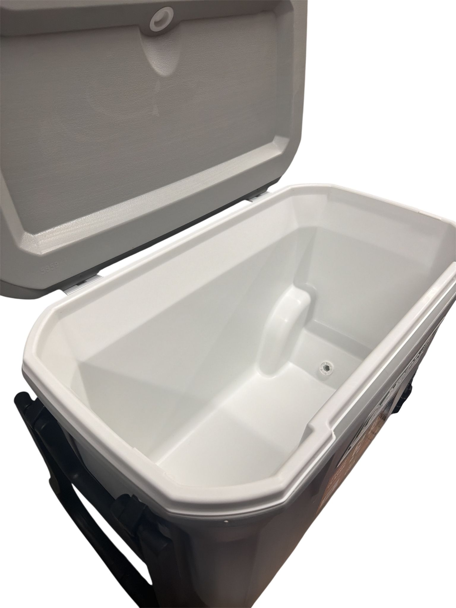 wheeled cooler in lakeside blue with heavy-duty wheels