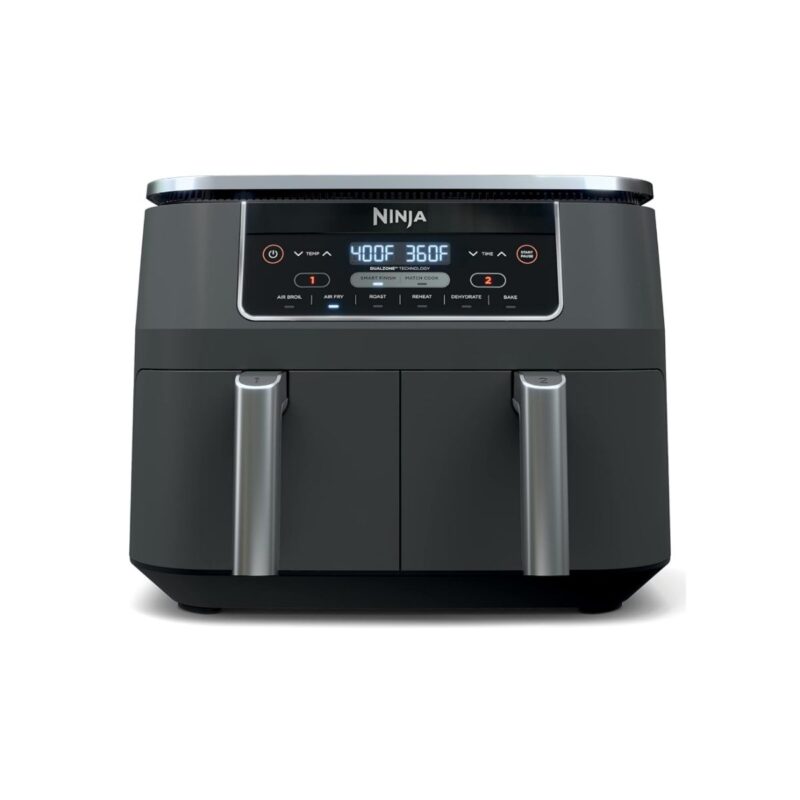 Ninja 2-basket air fryer in slate grey finish