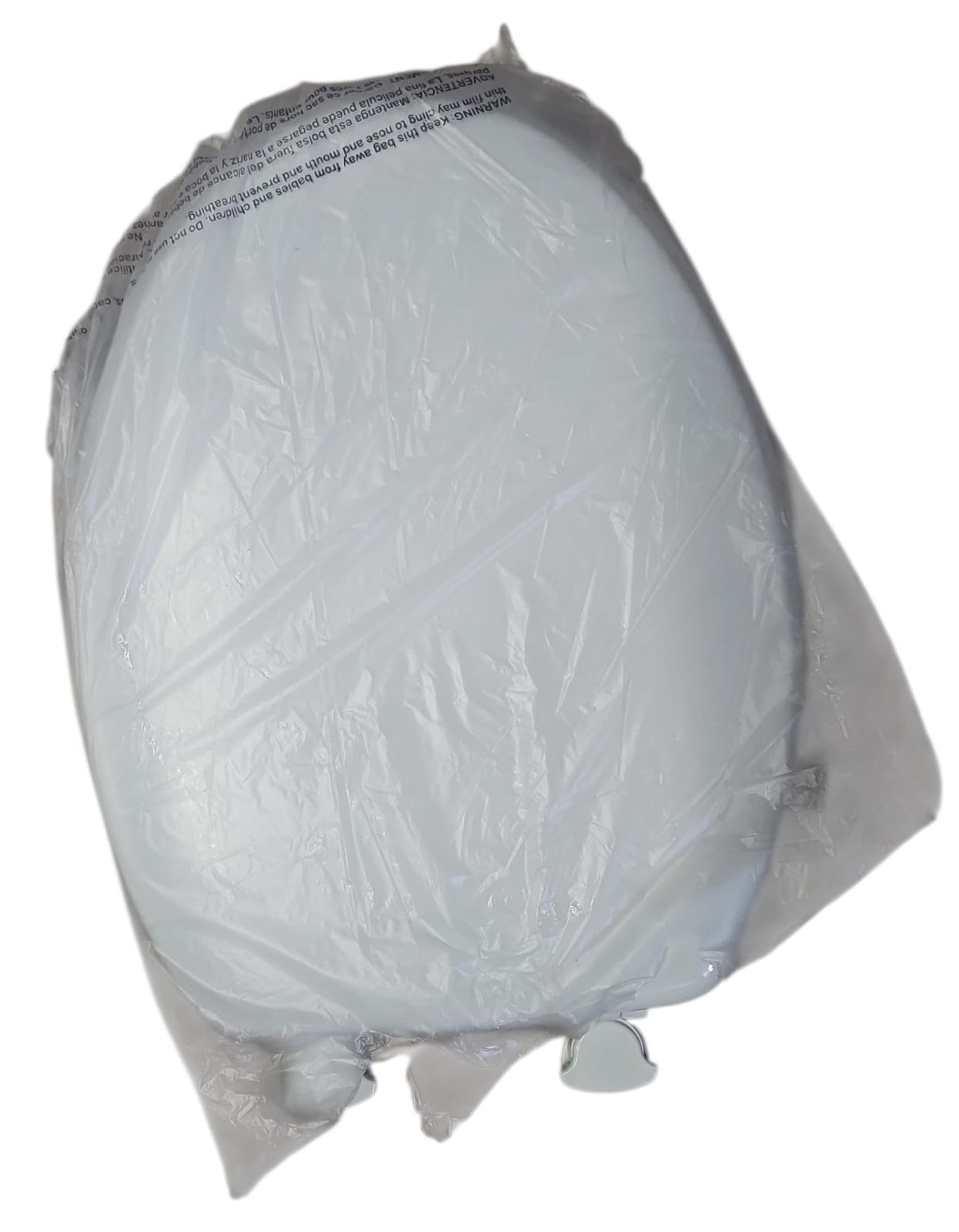 Bemis elongated toilet seat in white slow close design