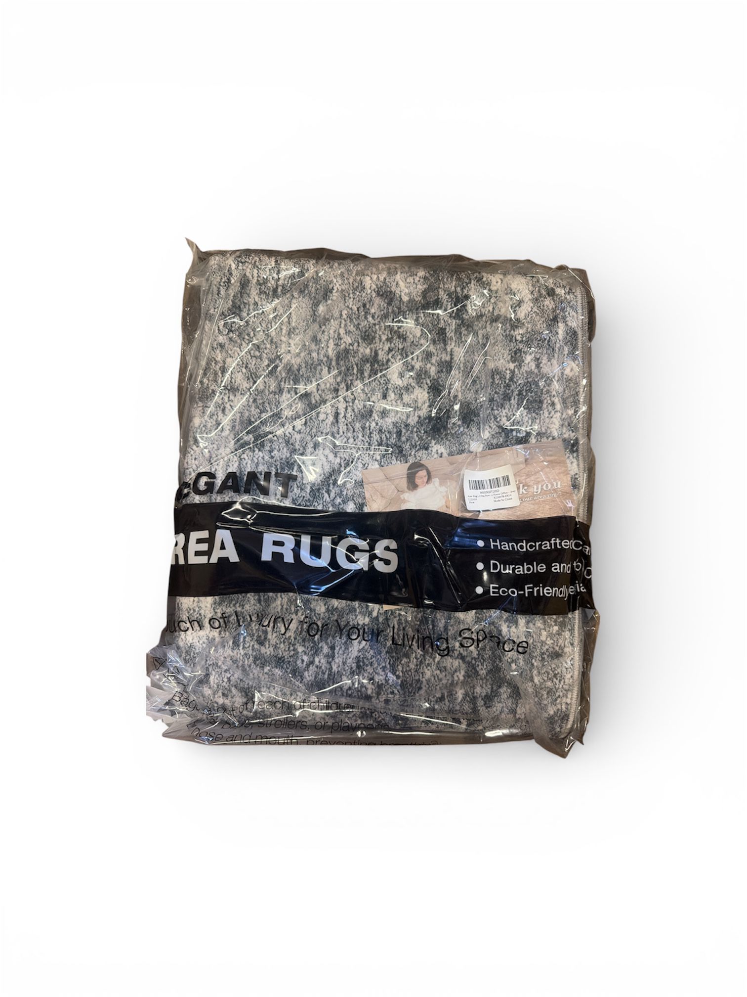 DMOYEST area rug living room in neutral grey colour