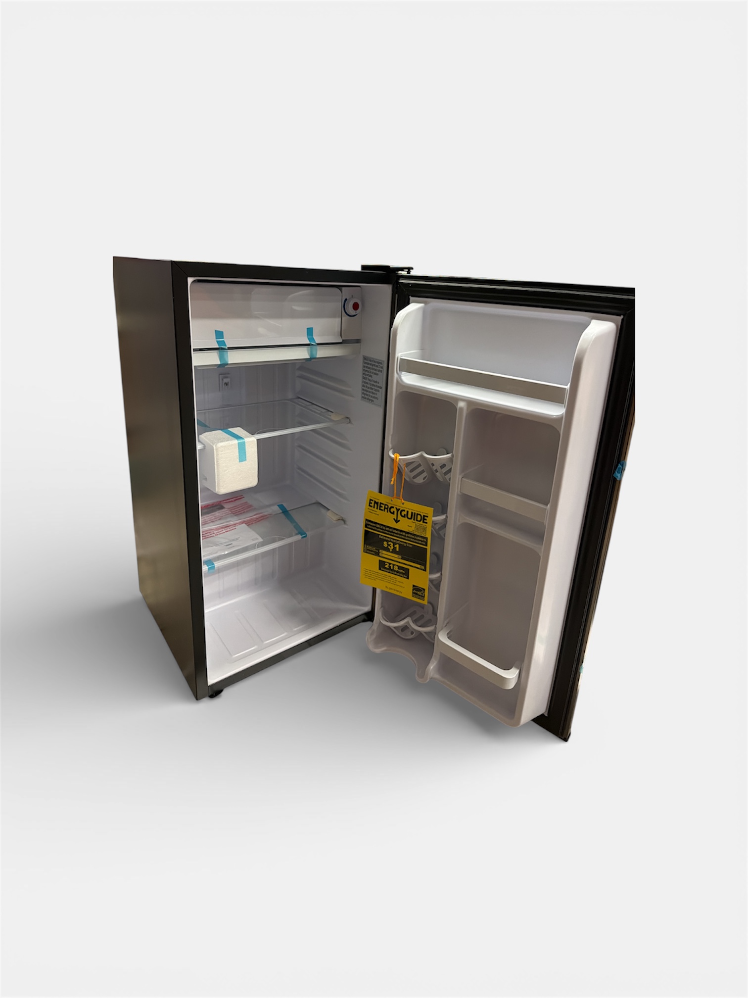 Danby compact fridge in stainless steel with sleek design