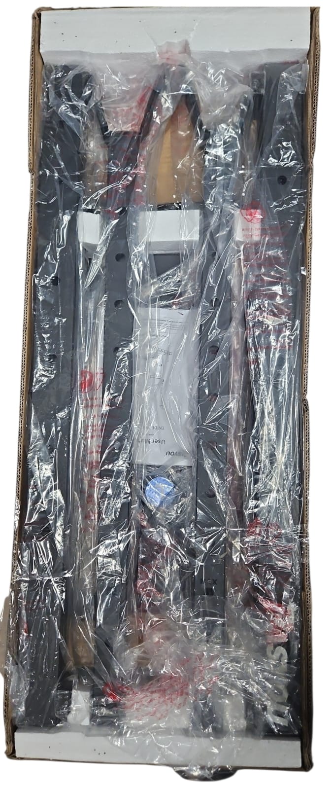 PASYOU adjustable squat rack in black steel for home gym