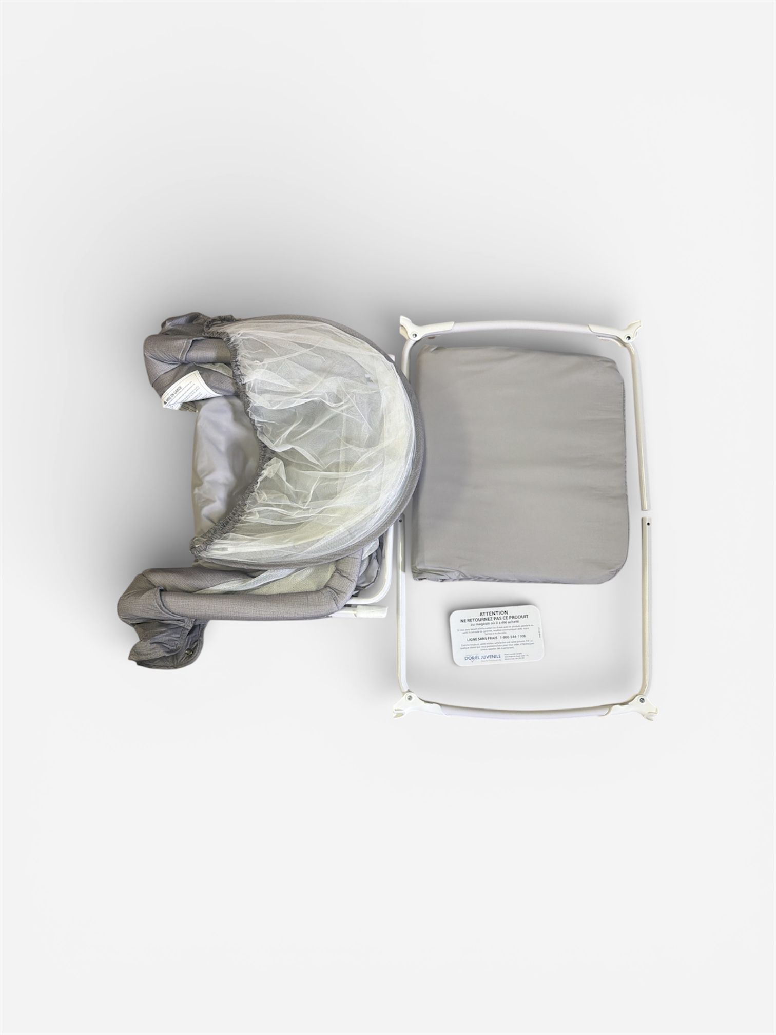 Cosco sleep spot bassinet in tranquil grey for a cozy nursery