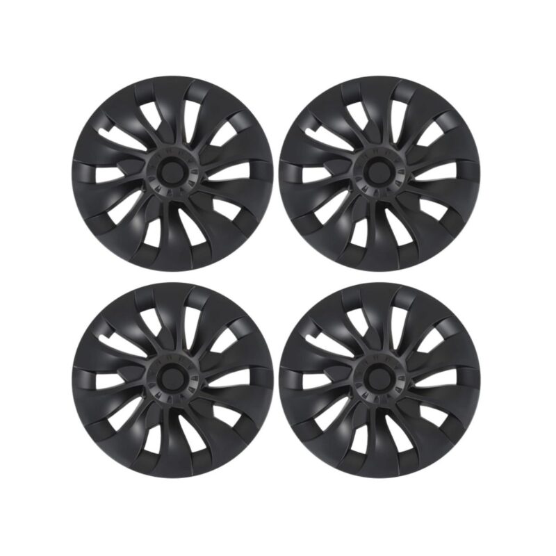 Keenso Store 18 inch wheel hubcap in matte black sporty design