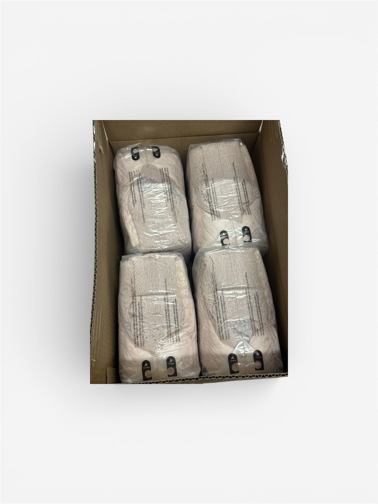 Depend incontinence underwear designed for overnight use in blush colour