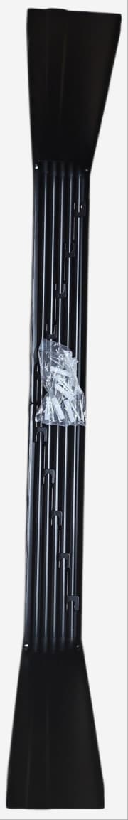 APEXCHASER clothes drying rack wall mounted with 5 rods in black
