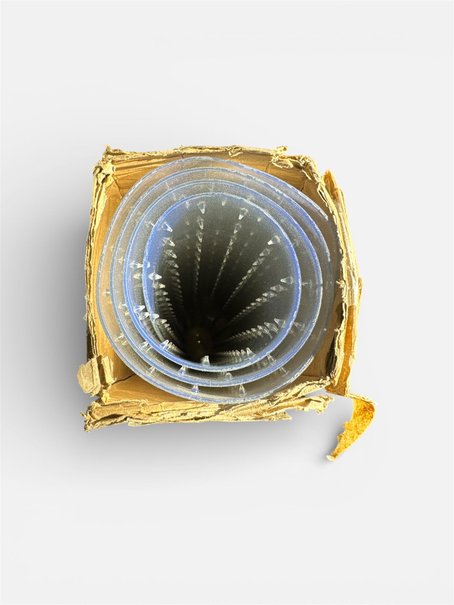 MESHDO office chair mat carpet in clear with non-slip studded surface