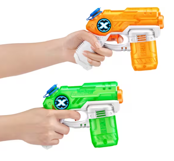 Zuru water blaster small stealth soaker in vibrant blue and orange design