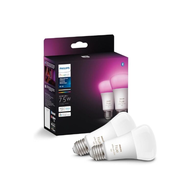 Philips colored light bulb in vibrant color finish