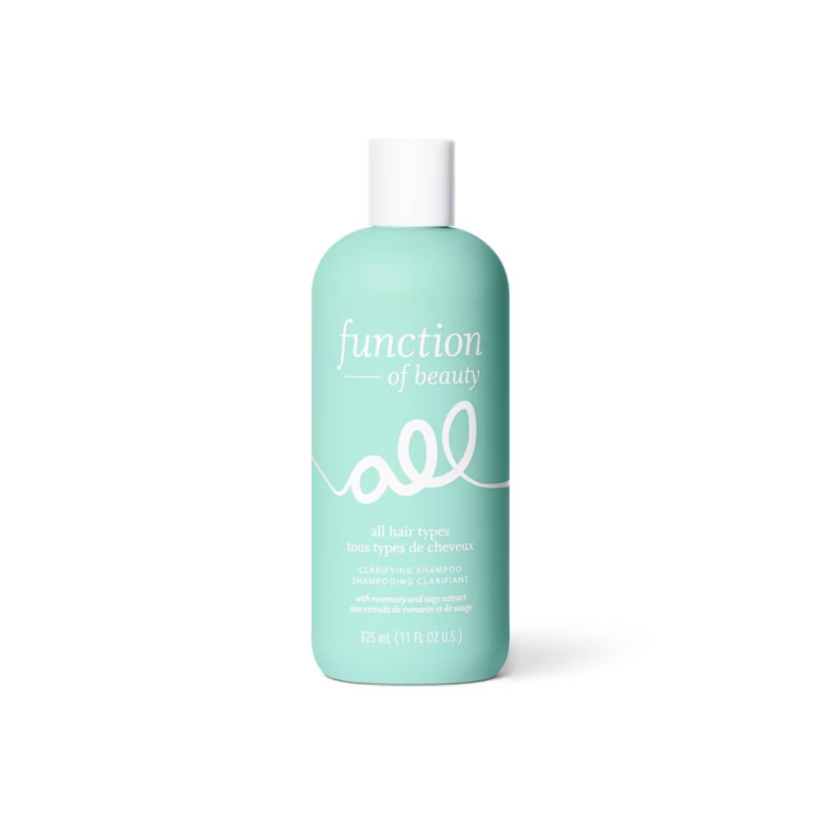 Clarifying Shampoo - function of beauty Clean Slate Function clarifying shampoo bottle in clean white design