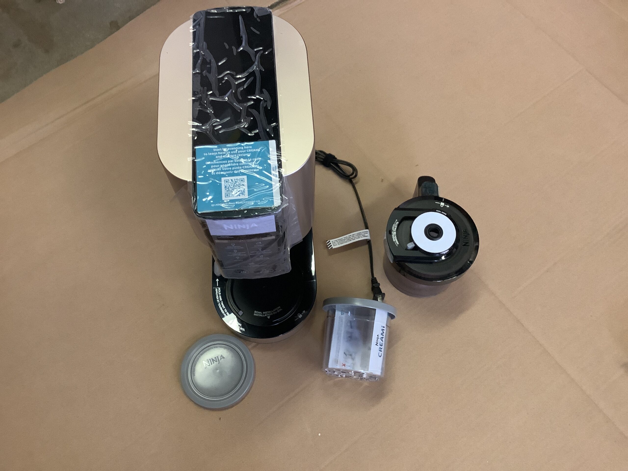 Ninja ice cream maker in rose gold finish