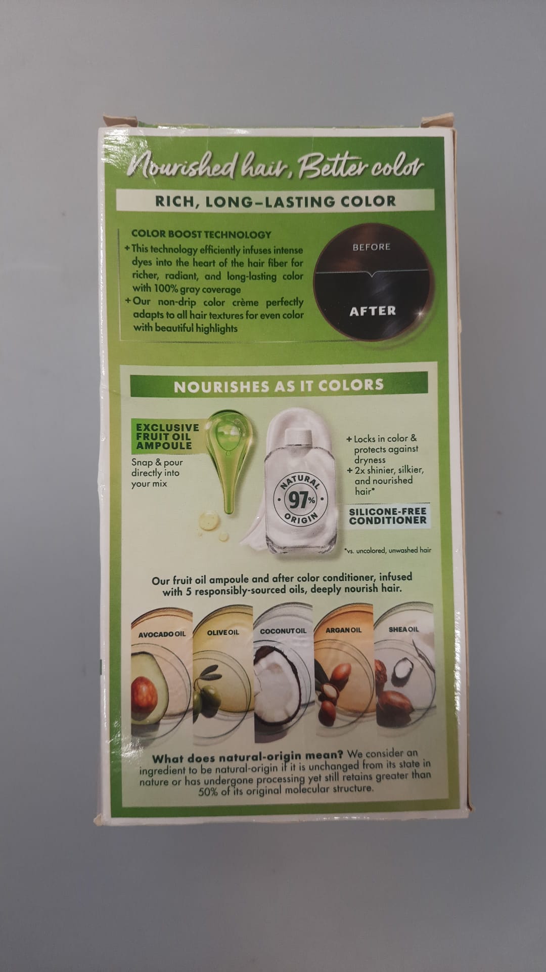 Garnier nourishing color creme in intense blue black shade