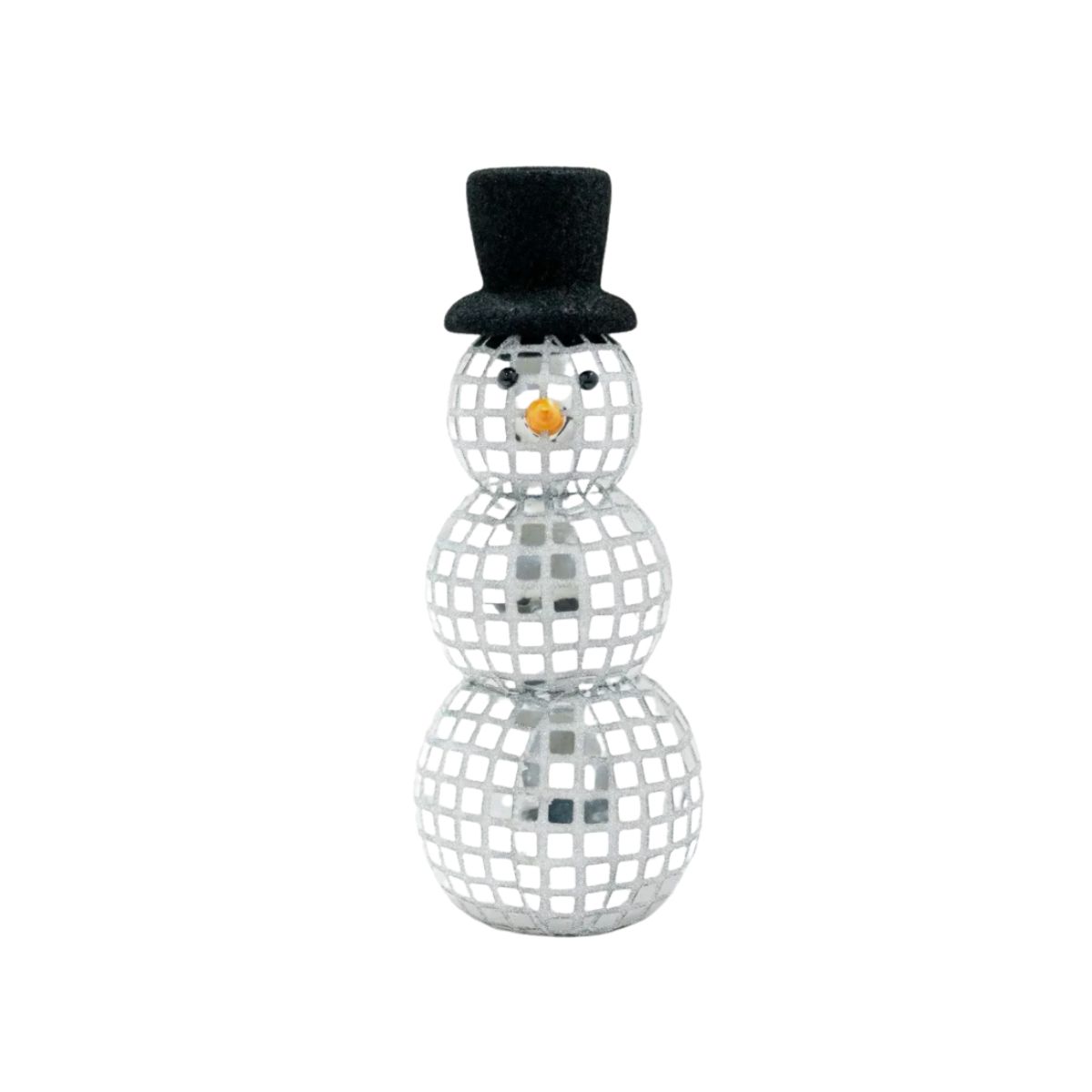 Figural Snowman - Novelty Holiday Decor Novelty figural snowman in festive holiday decor style