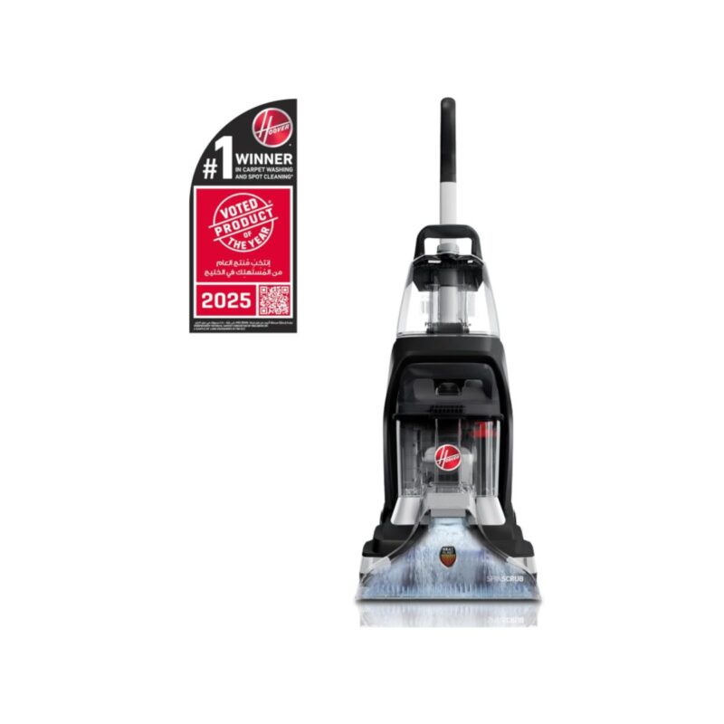 Hoover carpet cleaner machine in black professional design
