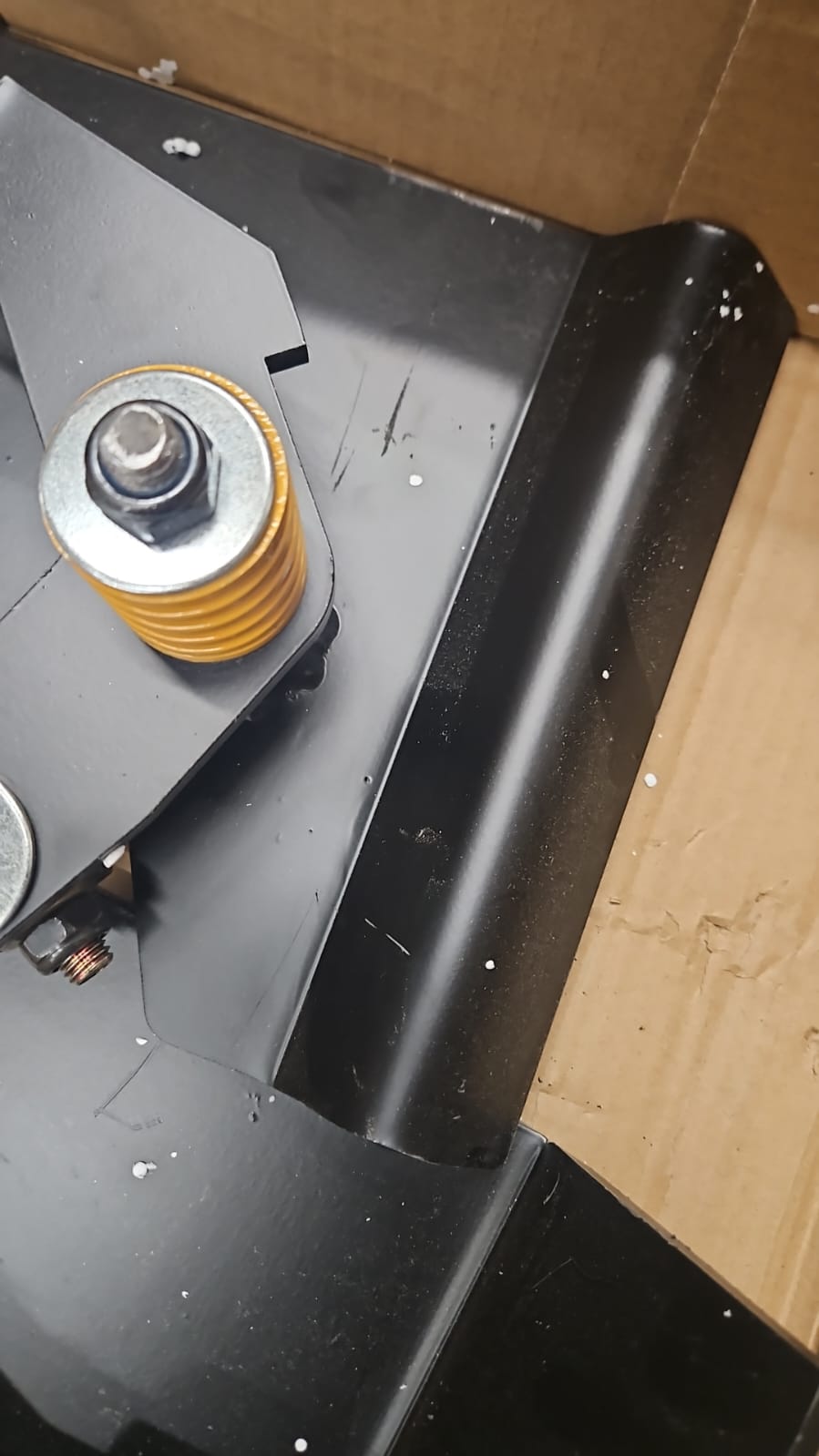 Sulythw skid steer quick attach adapter in black sturdy steel finish