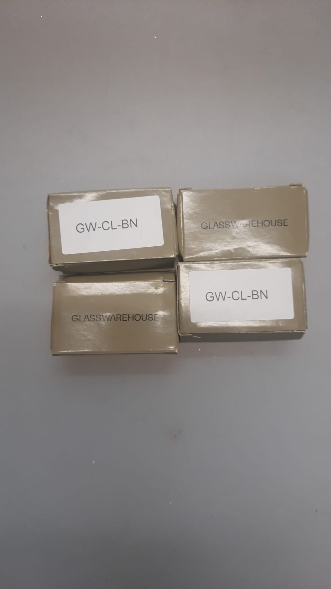 Glasswarehouse frameless fixed shower panel in brushed nickel finish