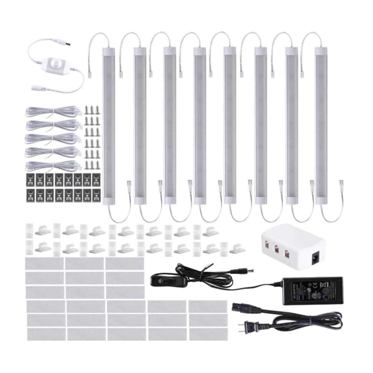 Under Cabinet Lighting - LABOREDUCER 8 Pack 6000K LABOREDUCER under cabinet lighting in cold white 6000K 8 pack