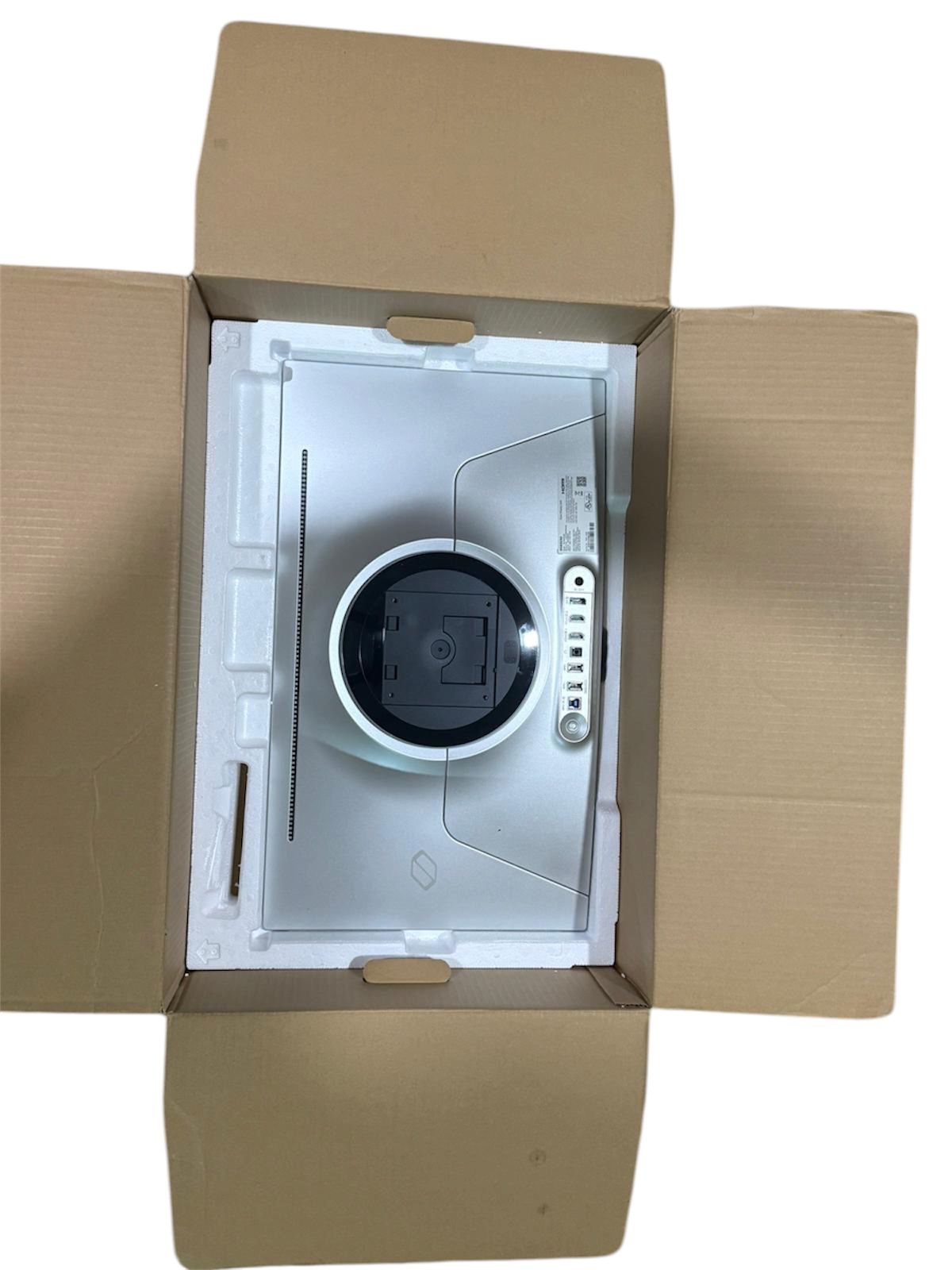 Samsung oled gaming monitor in sleek silver design with 360Hz refresh rate